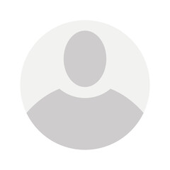 Flat illustration in grayscale. Avatar, user profile, person icon, gender neutral silhouette, profile picture. Suitable for social media profiles, icons, screensavers and as a template...