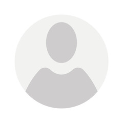 Flat illustration in grayscale. Avatar, user profile, person icon, gender neutral silhouette, profile picture. Suitable for social media profiles, icons, screensavers and as a template...