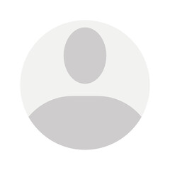 Flat illustration in grayscale. Avatar, user profile, person icon, gender neutral silhouette, profile picture. Suitable for social media profiles, icons, screensavers and as a template...