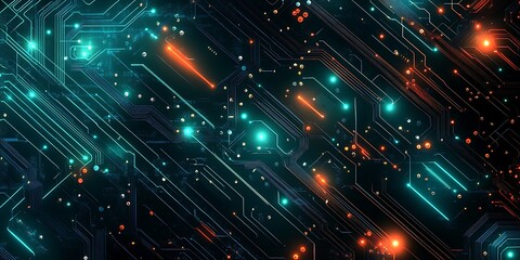 Obraz premium AI artificial intelligence technology microchip background