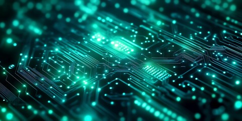 Obraz premium AI artificial intelligence technology microchip background