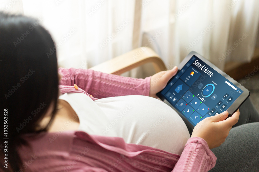 Poster smart home technology, centric remote control system with digital dashboard for air conditioning, sa