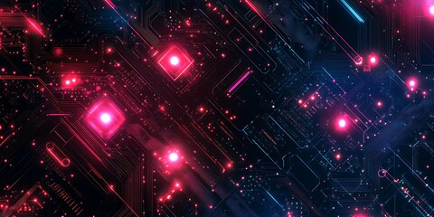 Obraz premium AI artificial intelligence technology microchip background