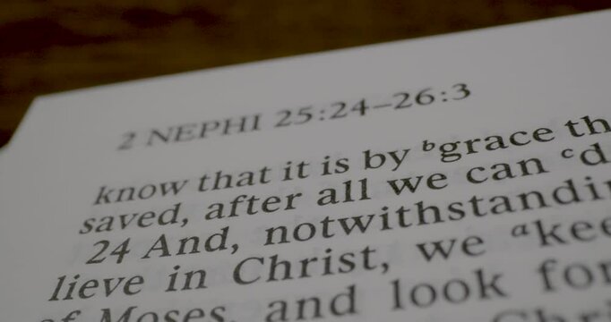 Book of Mormon Macro Text 2 Nephi 25 It Is By Grace That We Are Saved Pan Right