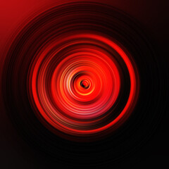 Colorful radial motion effect. Abstract rounded background. Color curves and sphere.