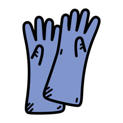 Gloves Doodle Illustration