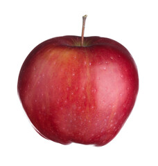 One fresh red apple isolated on white