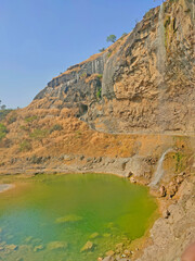 Mountains with Waterfall