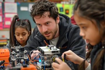 Engaging Young Minds in Robotics: A Hands-On Learning Experience