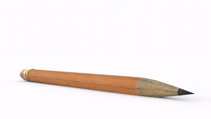 pencil with white background