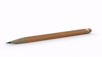 pencil with white background