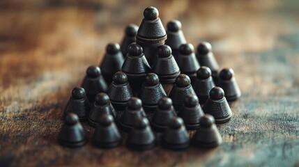 A hierarchical system within a company or organization Leadership 