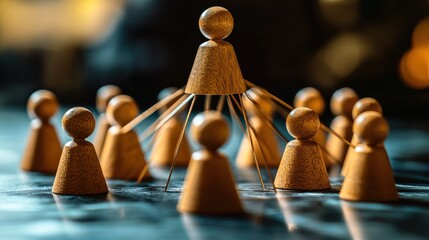 A hierarchical system within a company or organization Leadership 