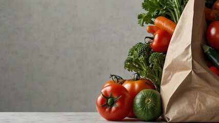 Vibrant fresh vegetables paired with a reusable grocery bag signify commitment to healthy eating, organic produce, sustainability, and essential shopping habits for a greener lifestyle.