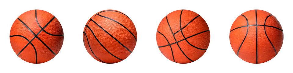 Fototapeta premium 3D photo-realistic basketball ball isolated