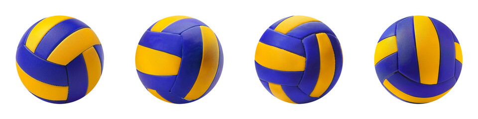Isolated 3D volleyball ball with realistic texture
