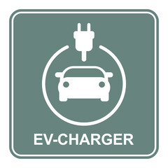 Charge Station for Ecology Hybrid Vehicle Silhouette Icon.Charging point symbol for electric cars. Electric Car Charger Glyph Pictogram. Electric Car Recharge Sign. Isolated Vector Illustration.	