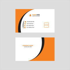 Modern minimalist business card design template