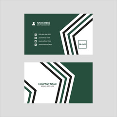 Modern minimalist business card design template