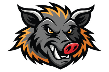 Wild Animal Boar Head Mascot Vector for Sports Logo
