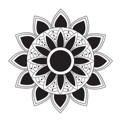 Flower mandala design