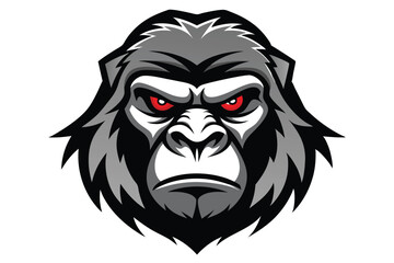 Strong Gorilla Head Mascot Logo Vector for Professional Use