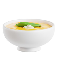 Creamy Butternut Squash Soup with Garnish