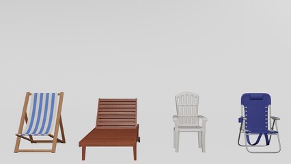 Pool Chair with different different style