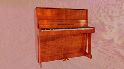 Piano with Colorful background