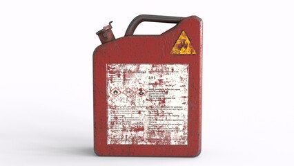 oil can with different different angle view and white background