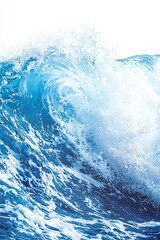 Ocean wave, white isolate background