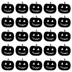 PUMPKIN HEADS RETRO PATTERN TEXTURE BACKGROUND VECTOR