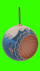 Christmas Ornaments for Tree Decoration with green background