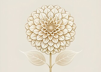 Elegant Dahlia Floral Design for Modern Branding