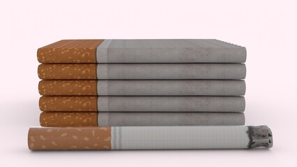 cigarette with white background