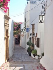 Fototapeta premium Ruelle de Lindos (Grèce)