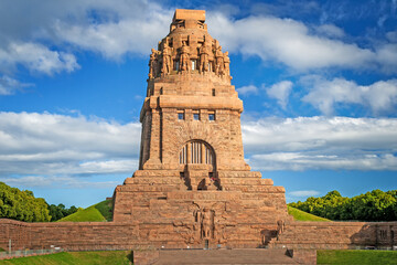 Monument to the Battle of the Nations (Völkerschlachtdenkmal) at Leipzig in the Free state of...