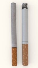 cigarette with white background