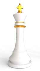 King Chess Pieces with white background