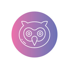 Owl vector icon stock illustration
