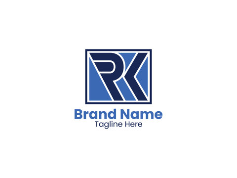 Rk logo, rk letter, Letter RK monogram logo design kr vector logo designs , kr logo