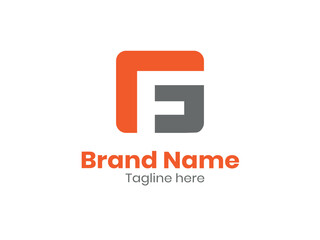 Fototapeta premium Creative Letter FG monogram logo design GF vector logo designs, FG logo