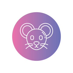 Mouse  vector icon stock illustration