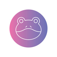 Frog vector icon stock illustration