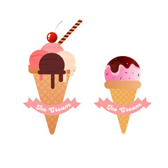 Ice Creams. Vector. Illustration
