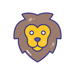 Lion vector icon stock illustration