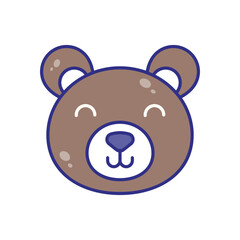 Bear vector icon stock illustration