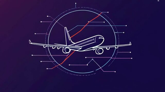 3d rendering of plane illustration