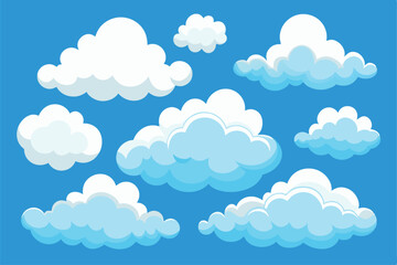 Whimsical Cartoon Cloud Collection