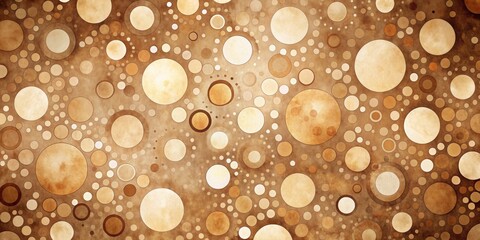 Abstract Watercolor Circle Pattern, digital art, beige, brown, circle, abstract, wallpaper